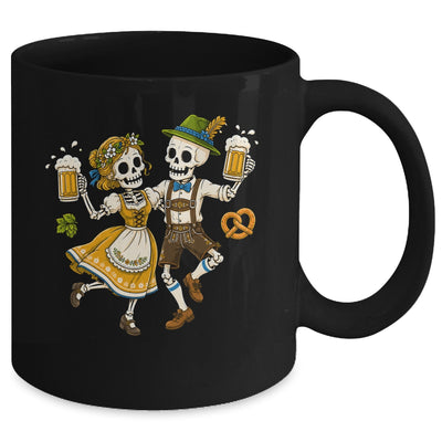 Funny Skeleton Couple Oktoberfest Pretzel Costume Adults Mug | siriusteestore