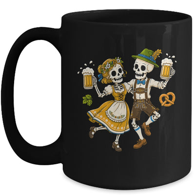 Funny Skeleton Couple Oktoberfest Pretzel Costume Adults Mug | siriusteestore