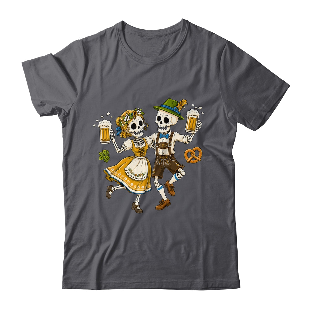 Funny Skeleton Couple Oktoberfest Pretzel Costume Adults Shirt & Hoodie | siriusteestore