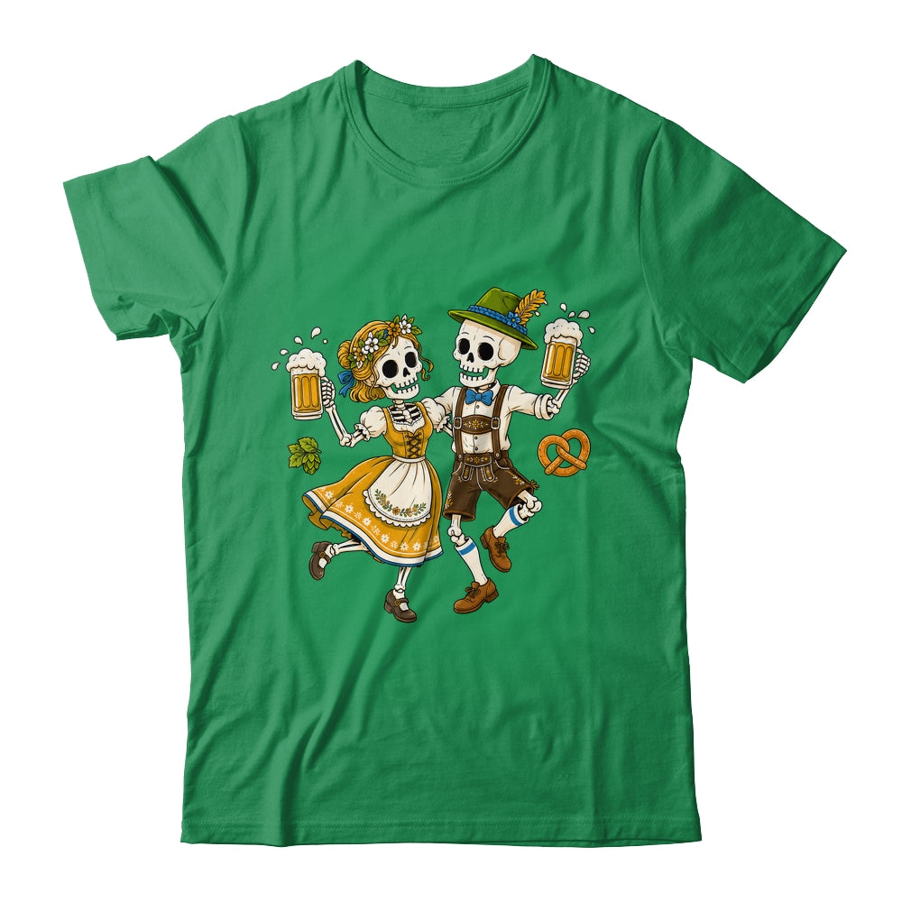 Funny Skeleton Couple Oktoberfest Pretzel Costume Adults Shirt & Hoodie | siriusteestore