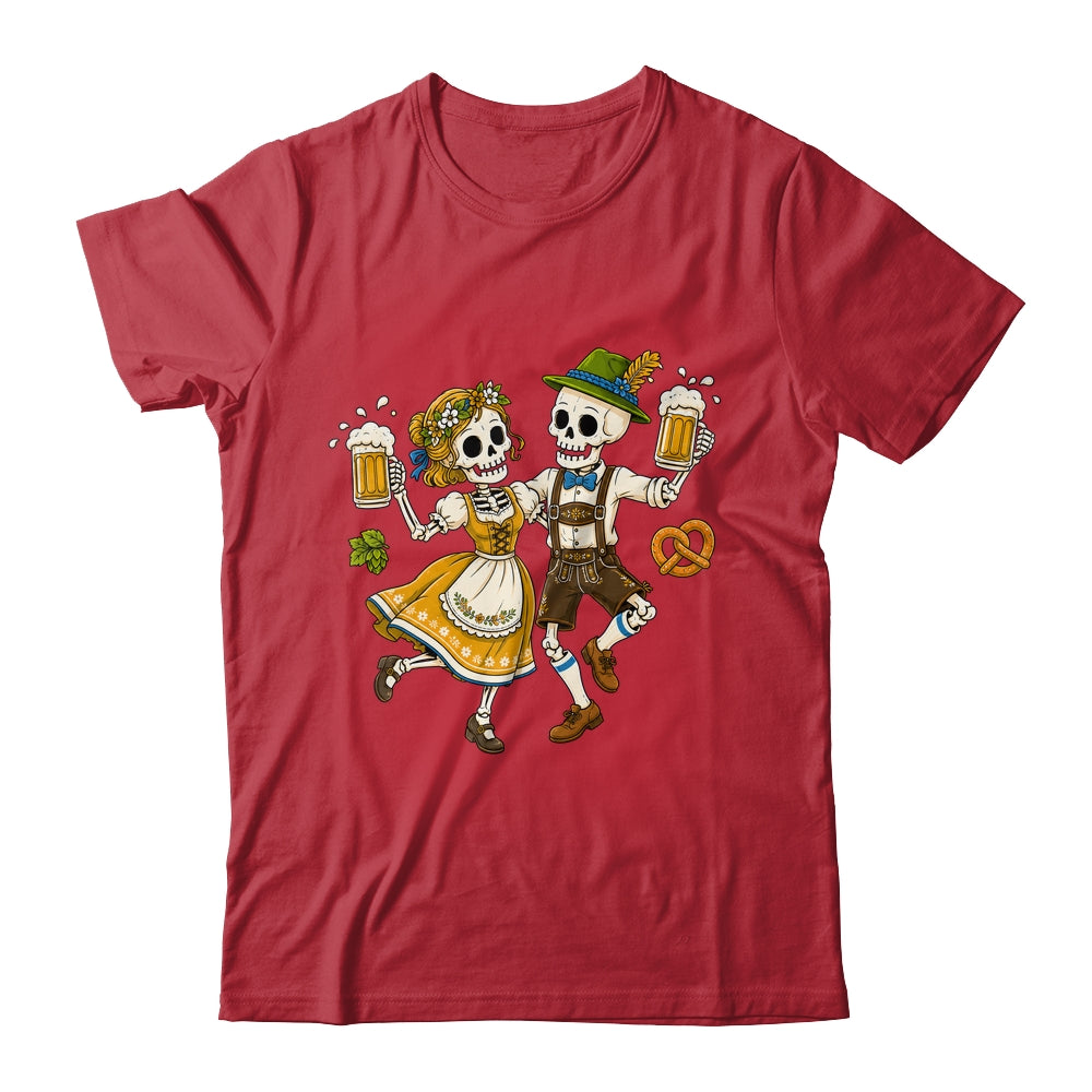Funny Skeleton Couple Oktoberfest Pretzel Costume Adults Shirt & Hoodie | siriusteestore