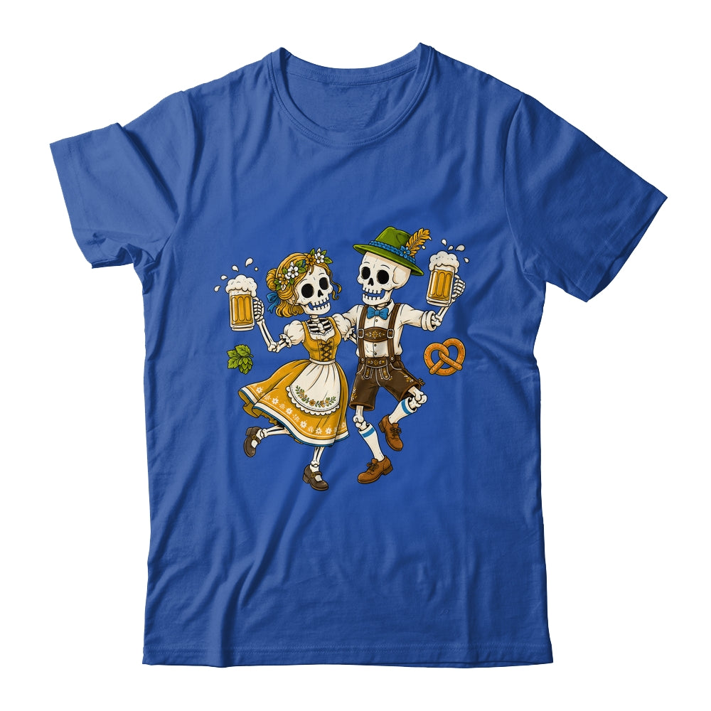 Funny Skeleton Couple Oktoberfest Pretzel Costume Adults Shirt & Hoodie | siriusteestore