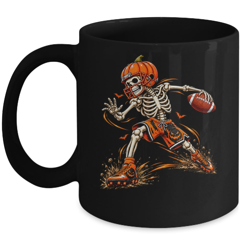 Funny Skeleton Football Halloween Costume Men Boys Mug | siriusteestore