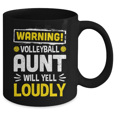 Funny Soccer Aunt Warning Soccer Aunt Will Yell Loudly Mug | siriusteestore
