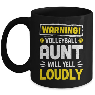 Funny Soccer Aunt Warning Soccer Aunt Will Yell Loudly Mug | siriusteestore