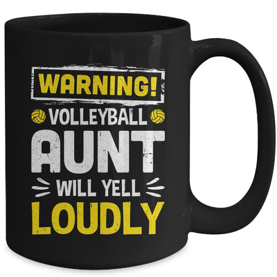 Funny Soccer Aunt Warning Soccer Aunt Will Yell Loudly Mug | siriusteestore