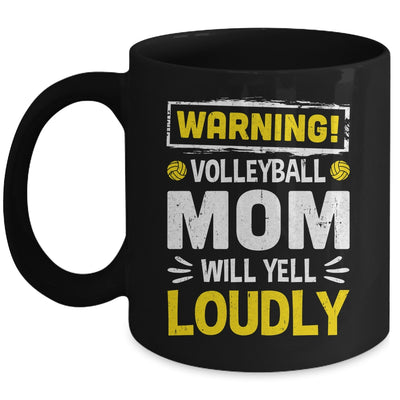 Funny Soccer Mom Warning Soccer Mom Will Yell Loudly Mug | siriusteestore