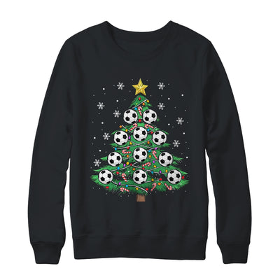 Funny Soccer Player Boy Men Xmas Christmas Tree Lights Shirt & Sweatshirt | siriusteestore