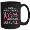 Funny Softball Art For Girls Youth Teens Softball Player Mug | siriusteestore