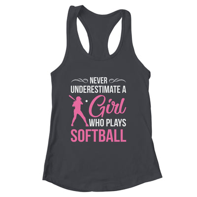 Funny Softball Art For Girls Youth Teens Softball Player Shirt & Tank Top | siriusteestore