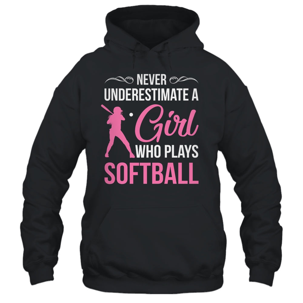 Funny Softball Art For Girls Youth Teens Softball Player Shirt & Tank Top | siriusteestore
