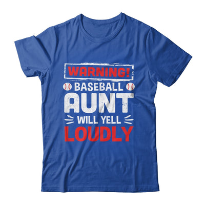 Funny Softball Aunt Warning Softball Aunt Will Yell Loudly Shirt & Tank Top | siriusteestore
