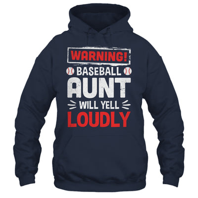 Funny Softball Aunt Warning Softball Aunt Will Yell Loudly Shirt & Tank Top | siriusteestore