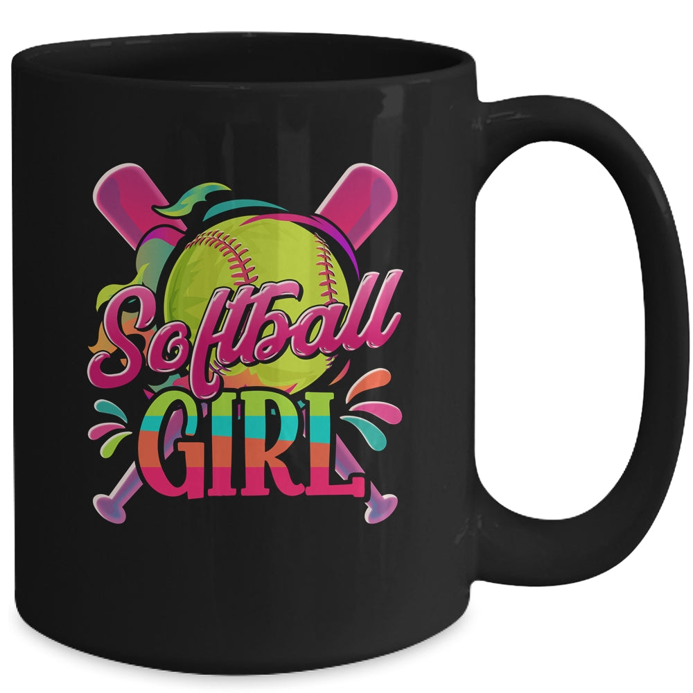 Funny Softball Girl Softball Player Fan Lover Mug | siriusteestore