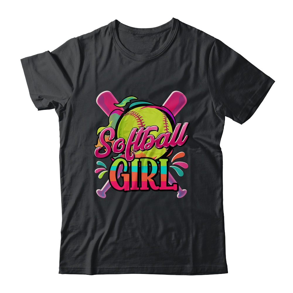 Funny Softball Girl Softball Player Fan Lover Shirt & Tank Top | siriusteestore