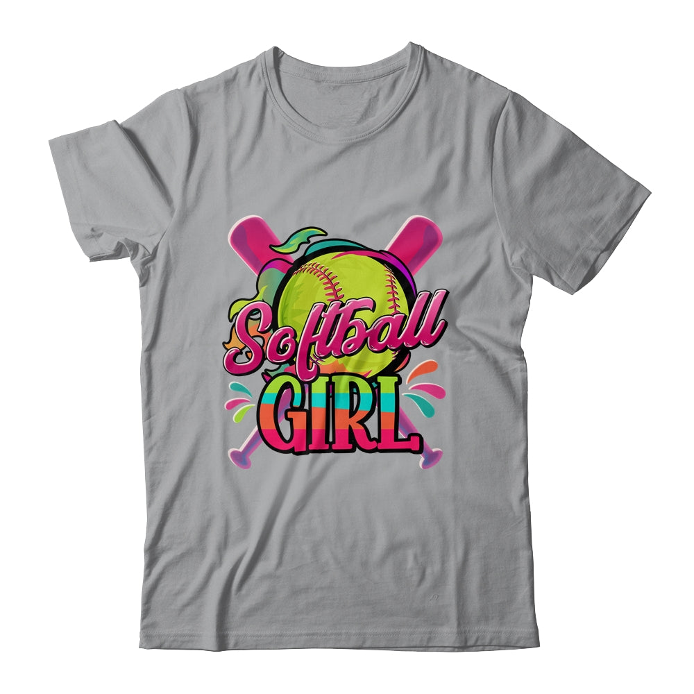 Funny Softball Girl Softball Player Fan Lover Shirt & Tank Top | siriusteestore