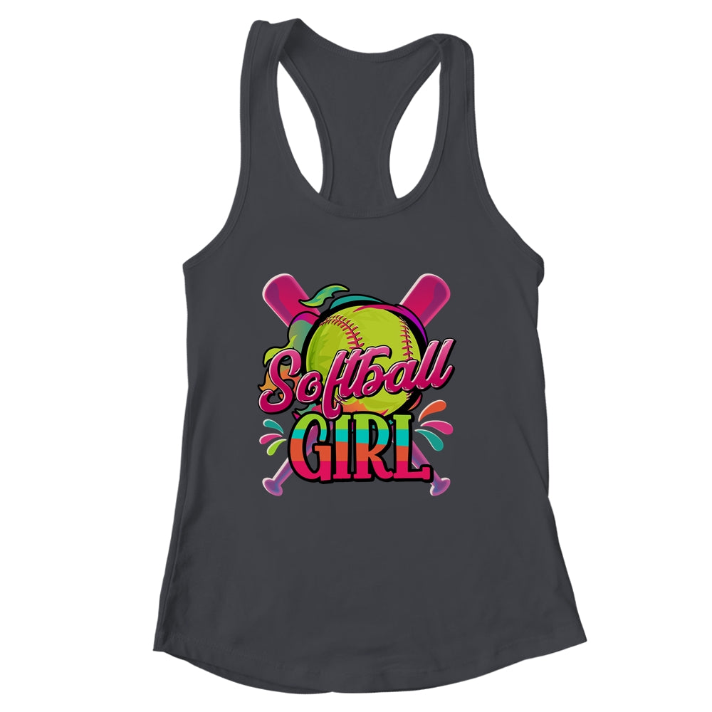 Funny Softball Girl Softball Player Fan Lover Shirt & Tank Top | siriusteestore