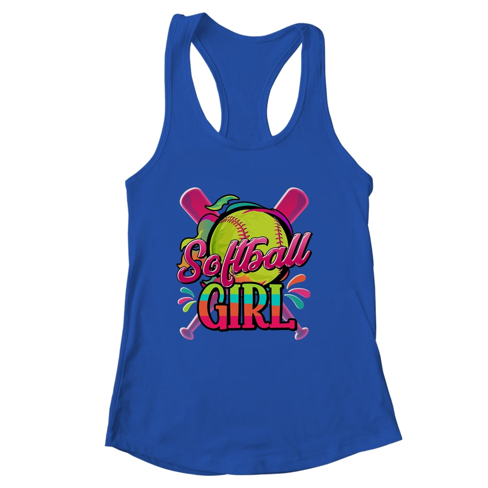 Funny Softball Girl Softball Player Fan Lover Shirt & Tank Top | siriusteestore