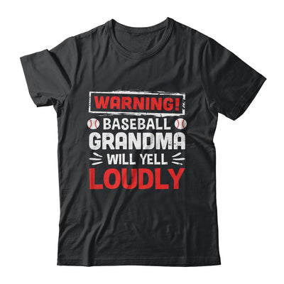 Funny Softball Grandma Warning Softball Will Yell Loudly Shirt & Tank Top | siriusteestore