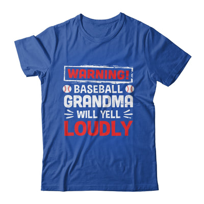 Funny Softball Grandma Warning Softball Will Yell Loudly Shirt & Tank Top | siriusteestore