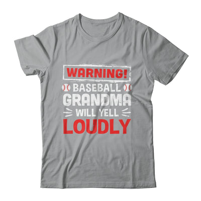 Funny Softball Grandma Warning Softball Will Yell Loudly Shirt & Tank Top | siriusteestore