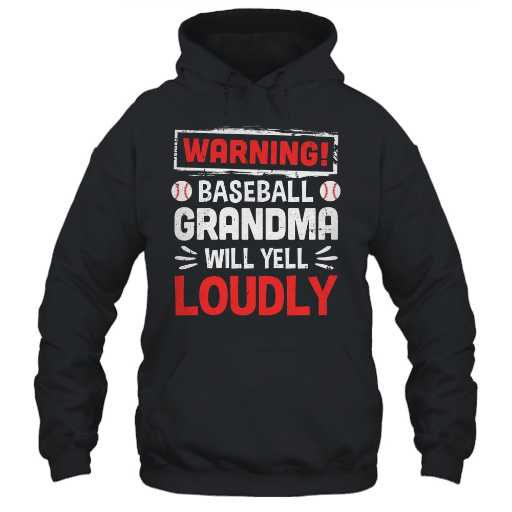 Funny Softball Grandma Warning Softball Will Yell Loudly Shirt & Tank Top | siriusteestore