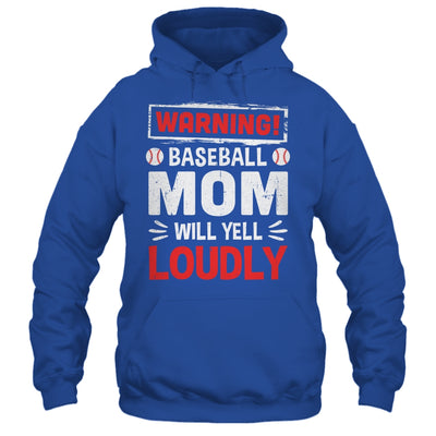 Funny Softball Mom Warning Softball Mom Will Yell Loudly Shirt & Tank Top | siriusteestore