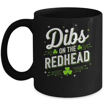 Funny St Patrick's Day Dibs On The Redhead Shamrock Vintage Mug | siriusteestore
