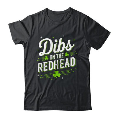 Funny St Patrick's Day Dibs On The Redhead Shamrock Vintage Shirt & Hoodie | siriusteestore