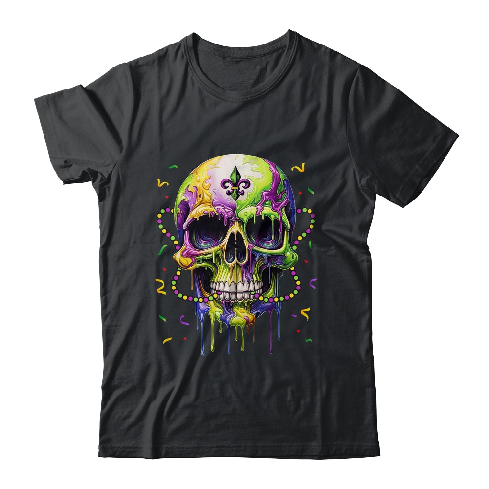 Funny Sugar Skull Mardi Gras Party Men Women Shirt & Tank Top | siriusteestore