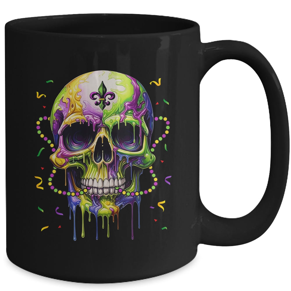 Funny Sugar Skull Mardi Gras Party Men Women Mug | siriusteestore