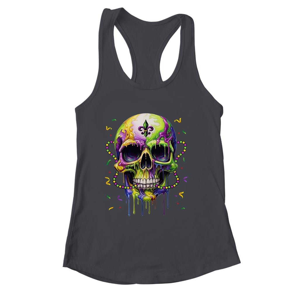 Funny Sugar Skull Mardi Gras Party Men Women Shirt & Tank Top | siriusteestore