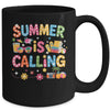 Funny Summer Is Calling Teacher School's Out Vibes Student Mug | siriusteestore