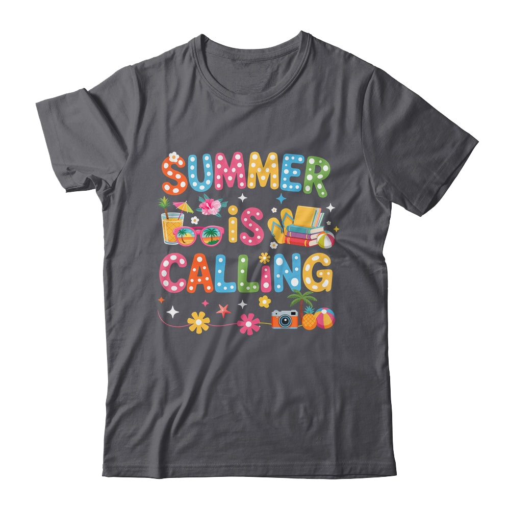 Funny Summer Is Calling Teacher School's Out Vibes Student Shirt & Tank Top | siriusteestore