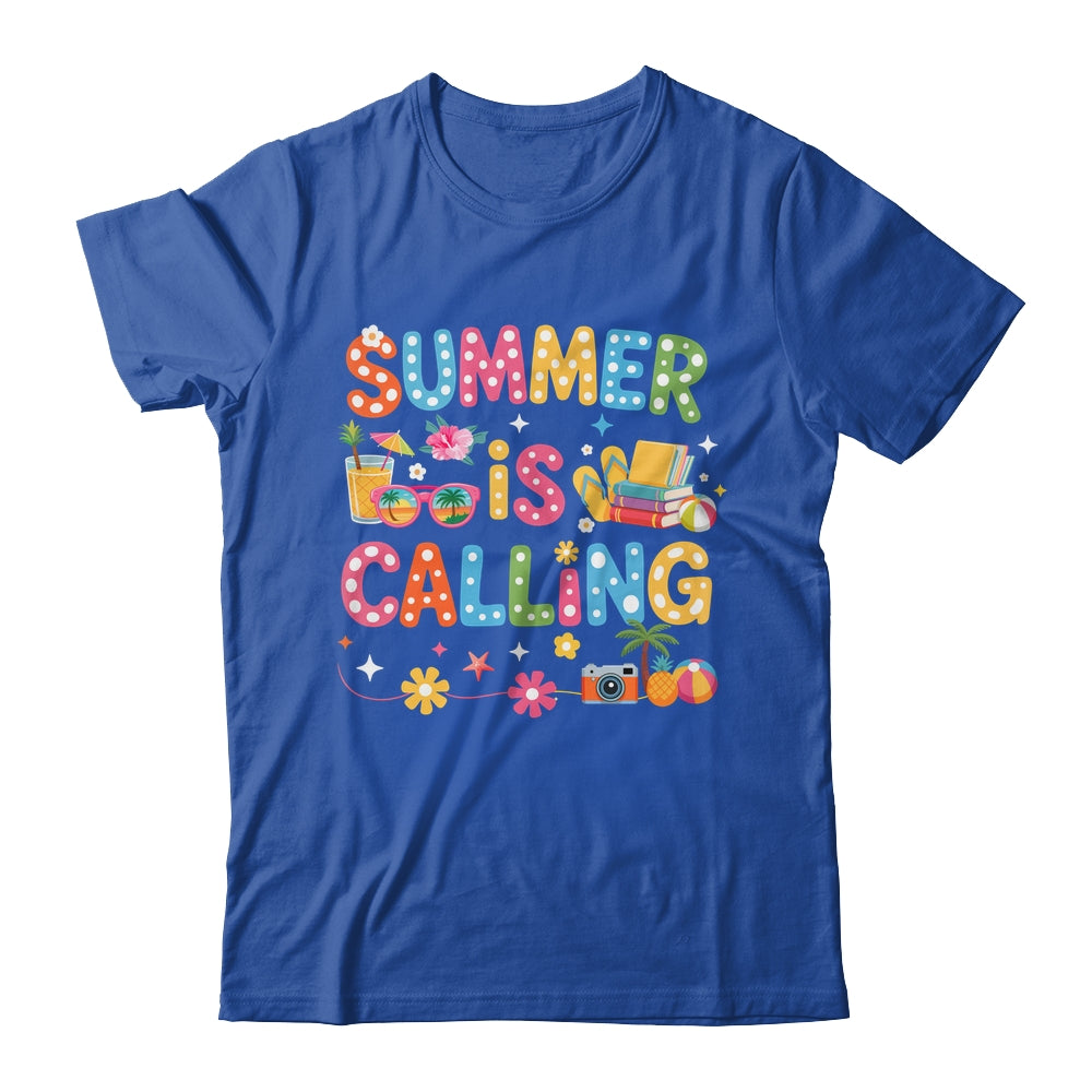 Funny Summer Is Calling Teacher School's Out Vibes Student Shirt & Tank Top | siriusteestore