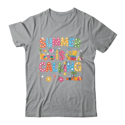 Funny Summer Is Calling Teacher School's Out Vibes Student Shirt & Tank Top | siriusteestore