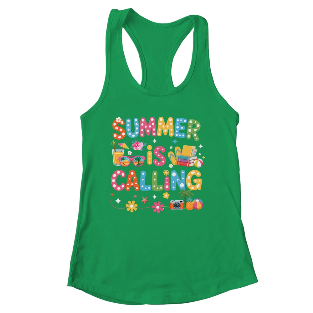 Funny Summer Is Calling Teacher School's Out Vibes Student Shirt & Tank Top | siriusteestore
