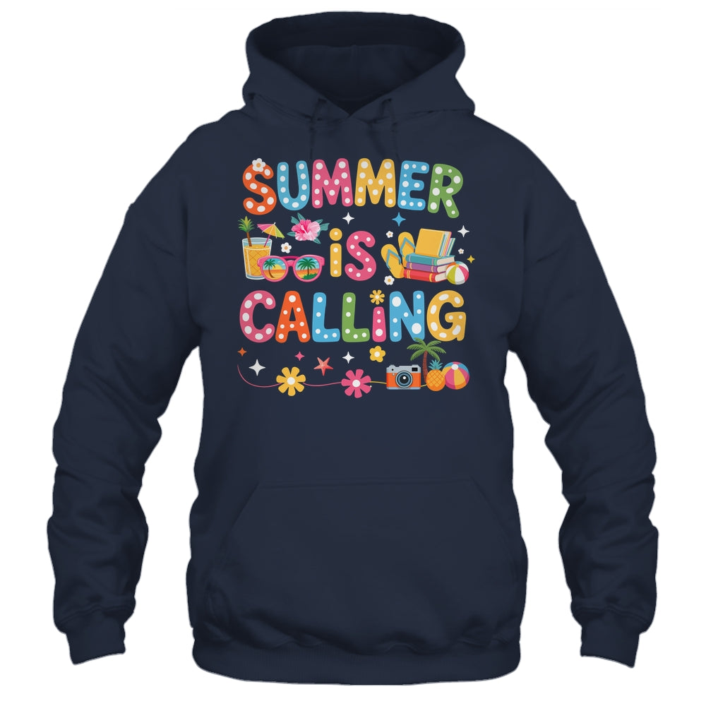 Funny Summer Is Calling Teacher School's Out Vibes Student Shirt & Tank Top | siriusteestore
