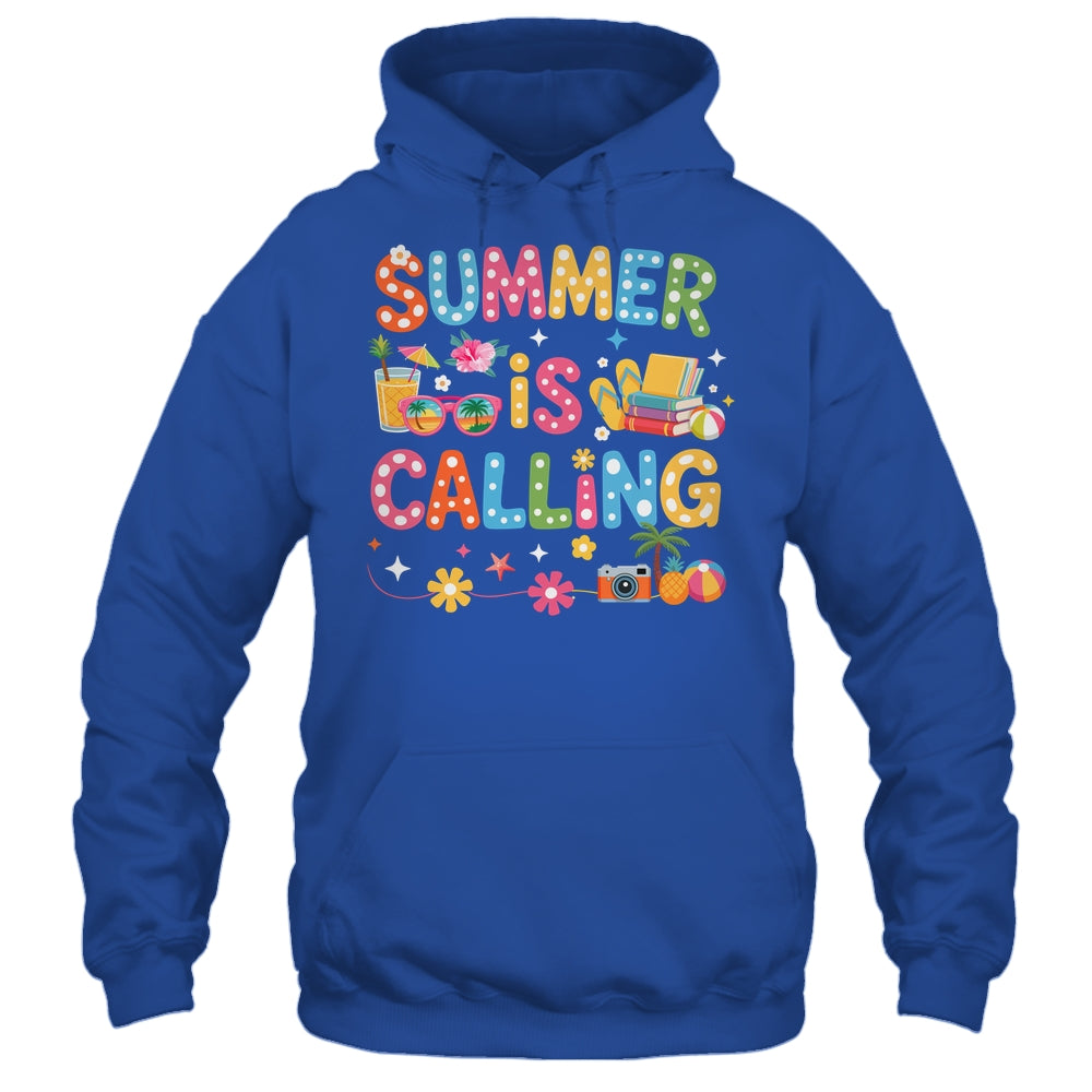 Funny Summer Is Calling Teacher School's Out Vibes Student Shirt & Tank Top | siriusteestore
