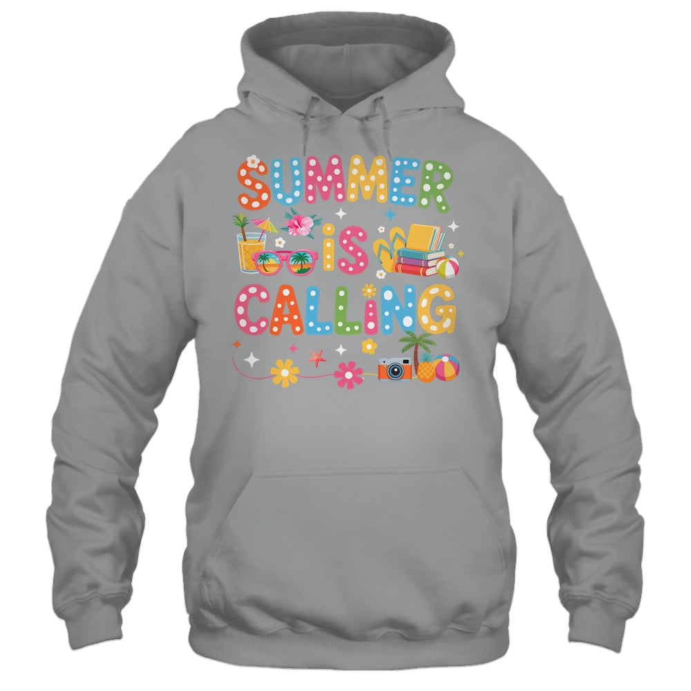 Funny Summer Is Calling Teacher School's Out Vibes Student Shirt & Tank Top | siriusteestore