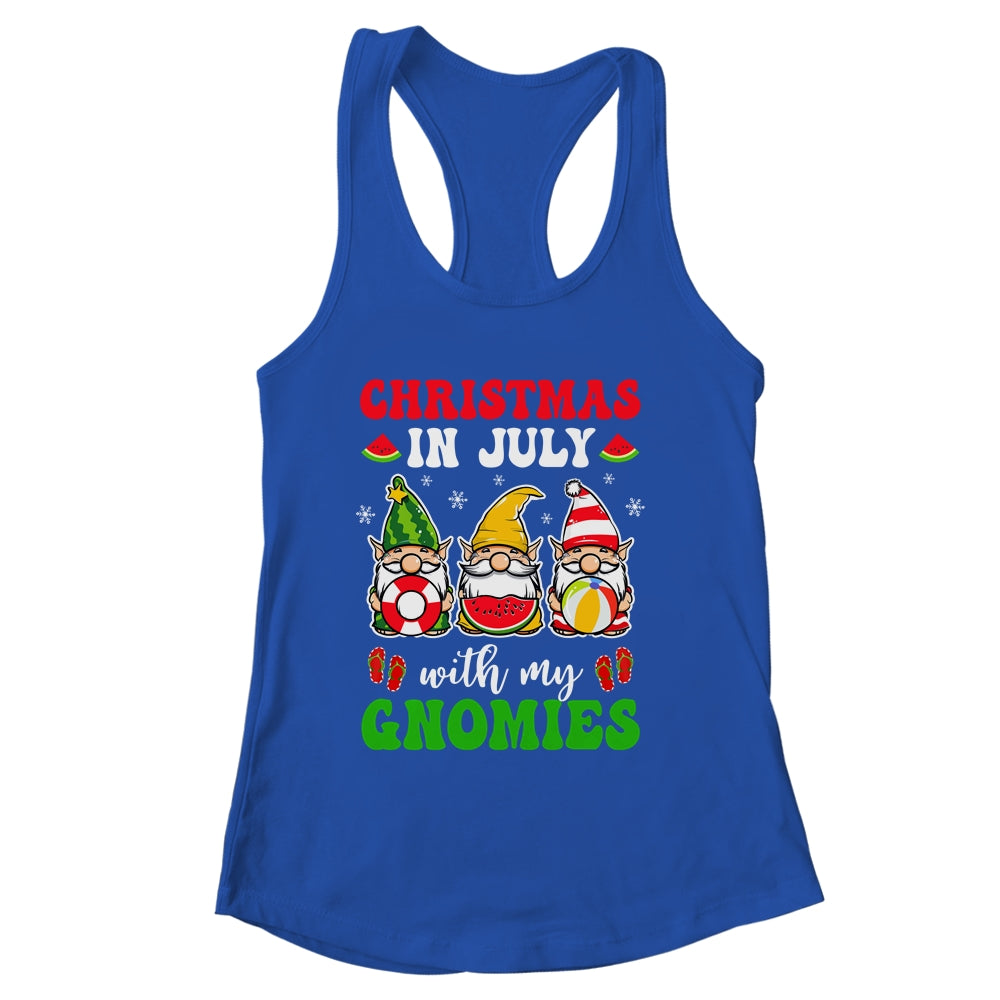 Funny Summer Vacation Gnomies Gnomes For Christmas In July Shirt & Tank Top | siriusteestore