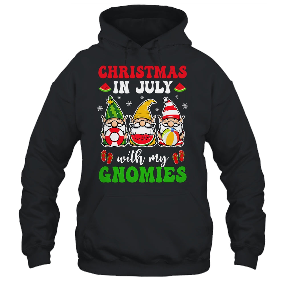 Funny Summer Vacation Gnomies Gnomes For Christmas In July Shirt & Tank Top | siriusteestore