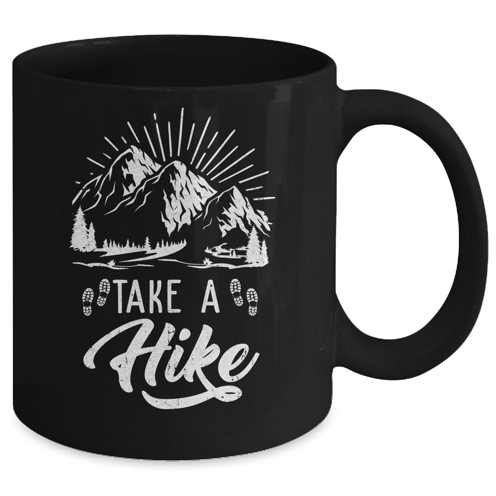 Funny Take A Hike Hiking Nature Hike Hiker Outdoor Mug | siriusteestore