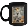 Funny Tarot Card Halloween Season Cowboy Ghost Riding Horse Mug | siriusteestore