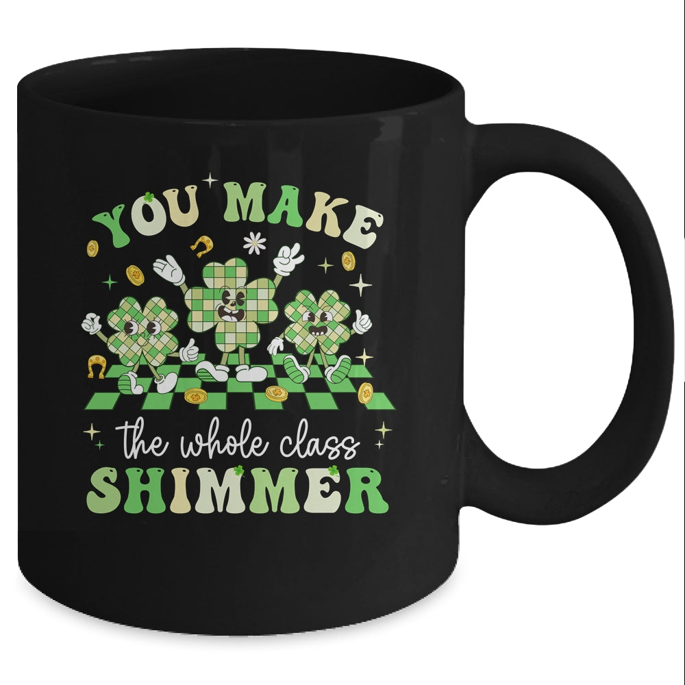 Funny Teacher St Patricks Day Shamrock Lucky Teacher Women Mug | siriusteestore