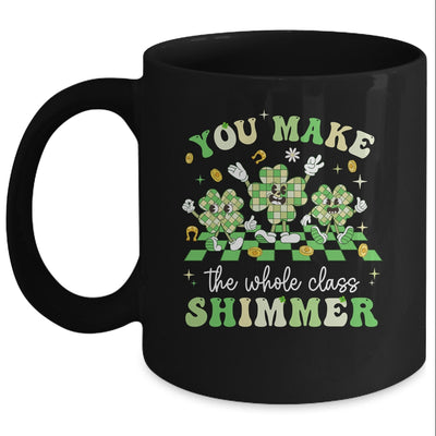 Funny Teacher St Patricks Day Shamrock Lucky Teacher Women Mug | siriusteestore