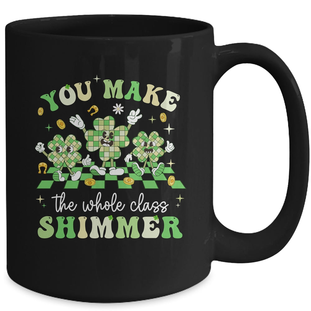 Funny Teacher St Patricks Day Shamrock Lucky Teacher Women Mug | siriusteestore