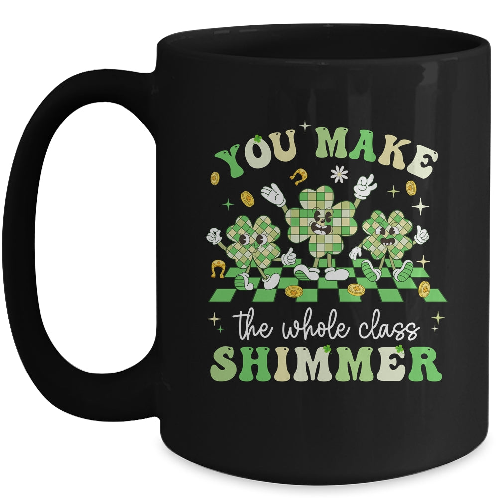 Funny Teacher St Patricks Day Shamrock Lucky Teacher Women Mug | siriusteestore