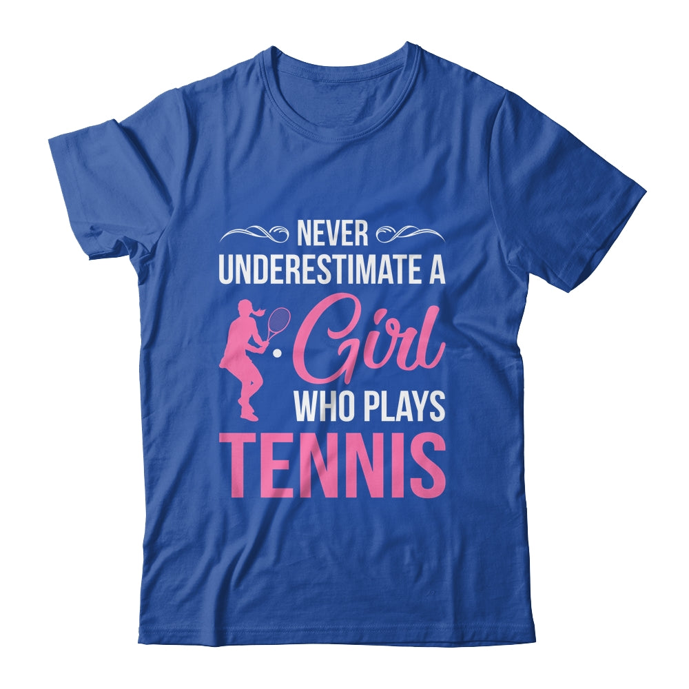 Funny Tennis Art For Girls Youth Teens Tennis Player Shirt & Tank Top | siriusteestore