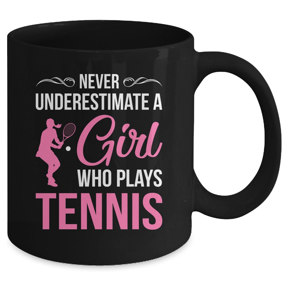 Funny Tennis Art For Girls Youth Teens Tennis Player Mug | siriusteestore